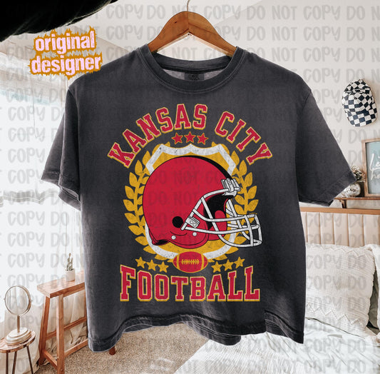 Vintage KC Football Crop Tee