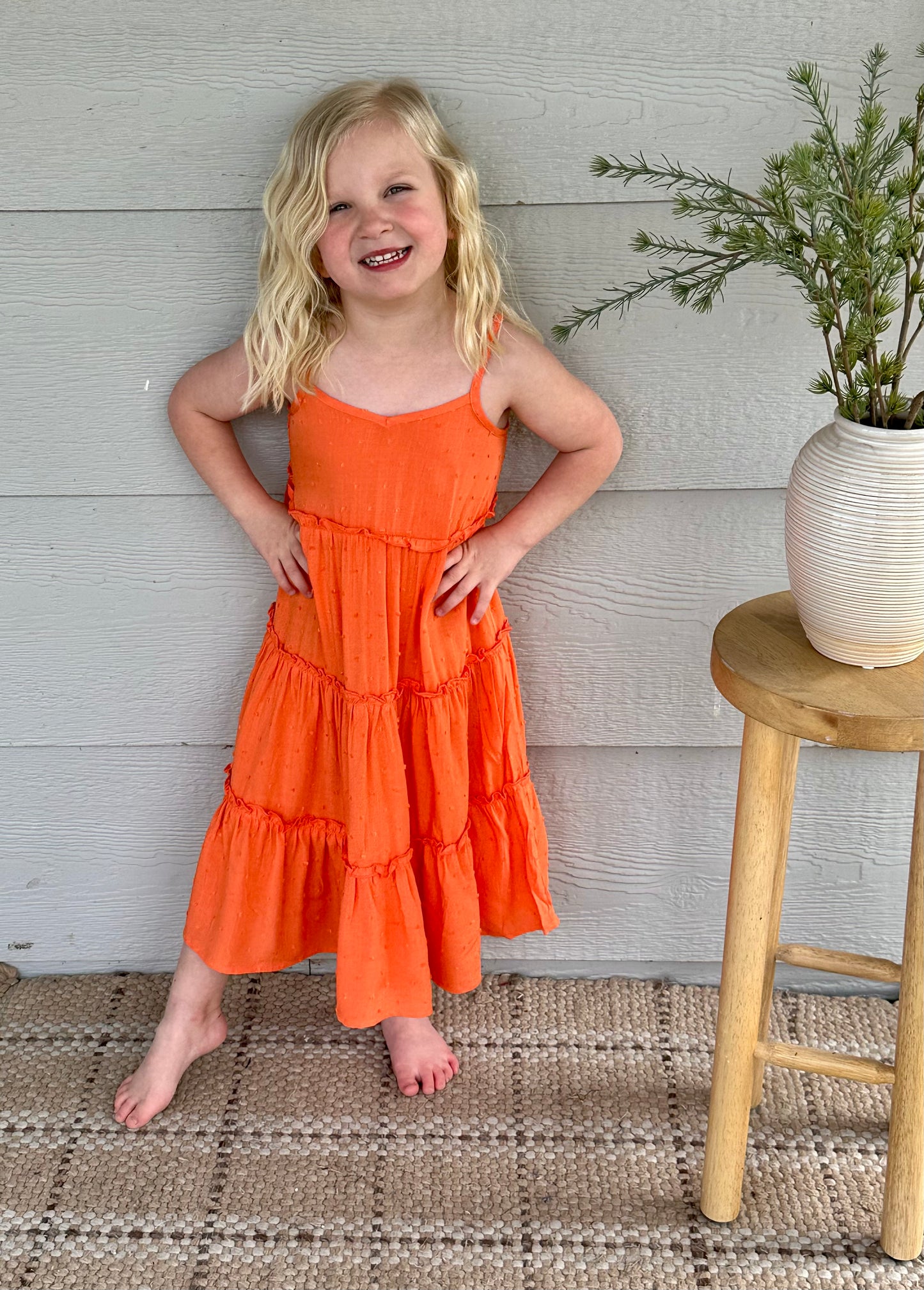 ORANGE MAXI DRESS
