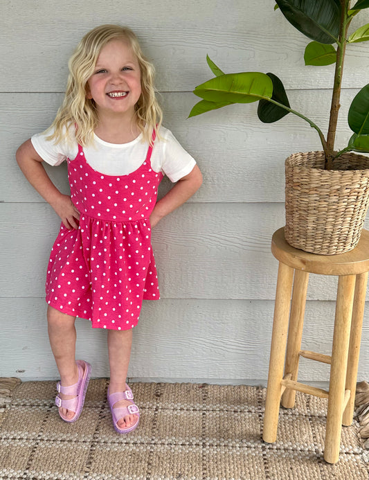 POKA DOT DRESS W/TEE
