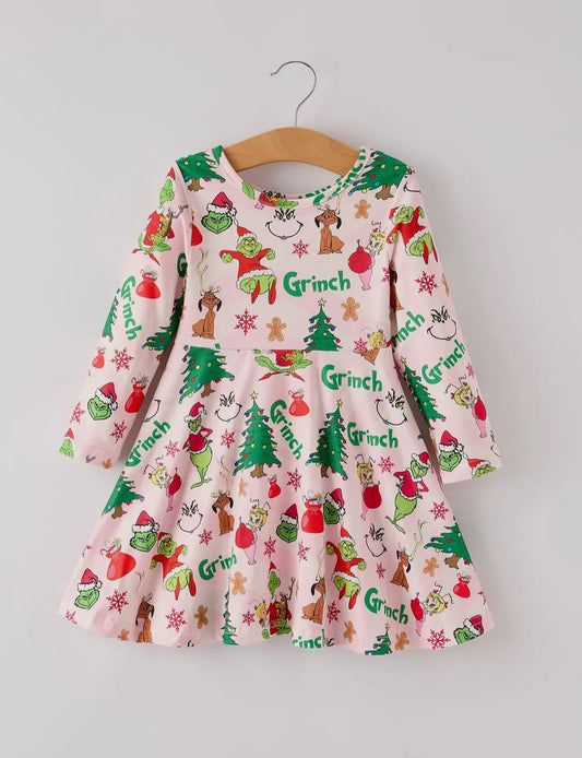 Character Pink Christmas Dress