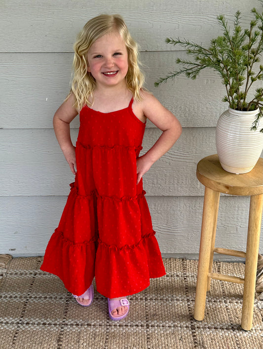 RED MAXI DRESS