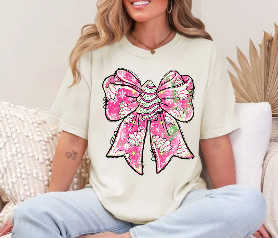 Tree Cake Bow Tee