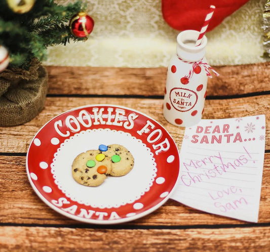 SANTA MILK AND COOKIES SET