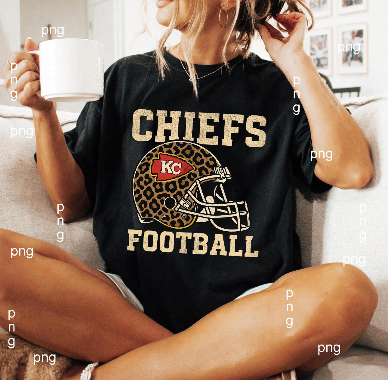 Chiefs Cheetah Helmet Tee