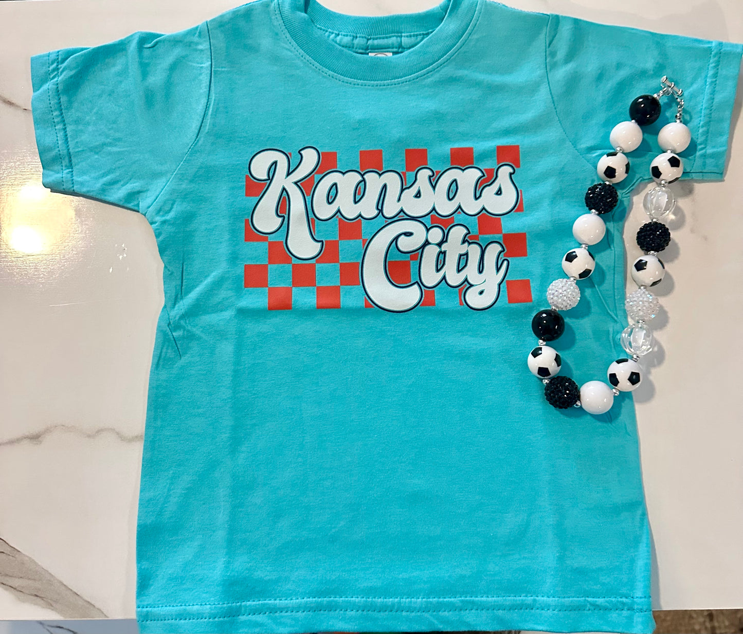 KANSAS CITY CHECKERED TEE