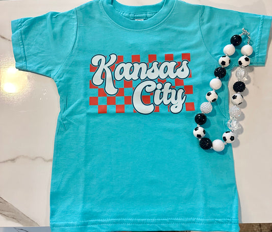 KANSAS CITY CHECKERED TEE
