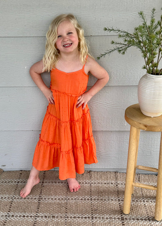 ORANGE MAXI DRESS