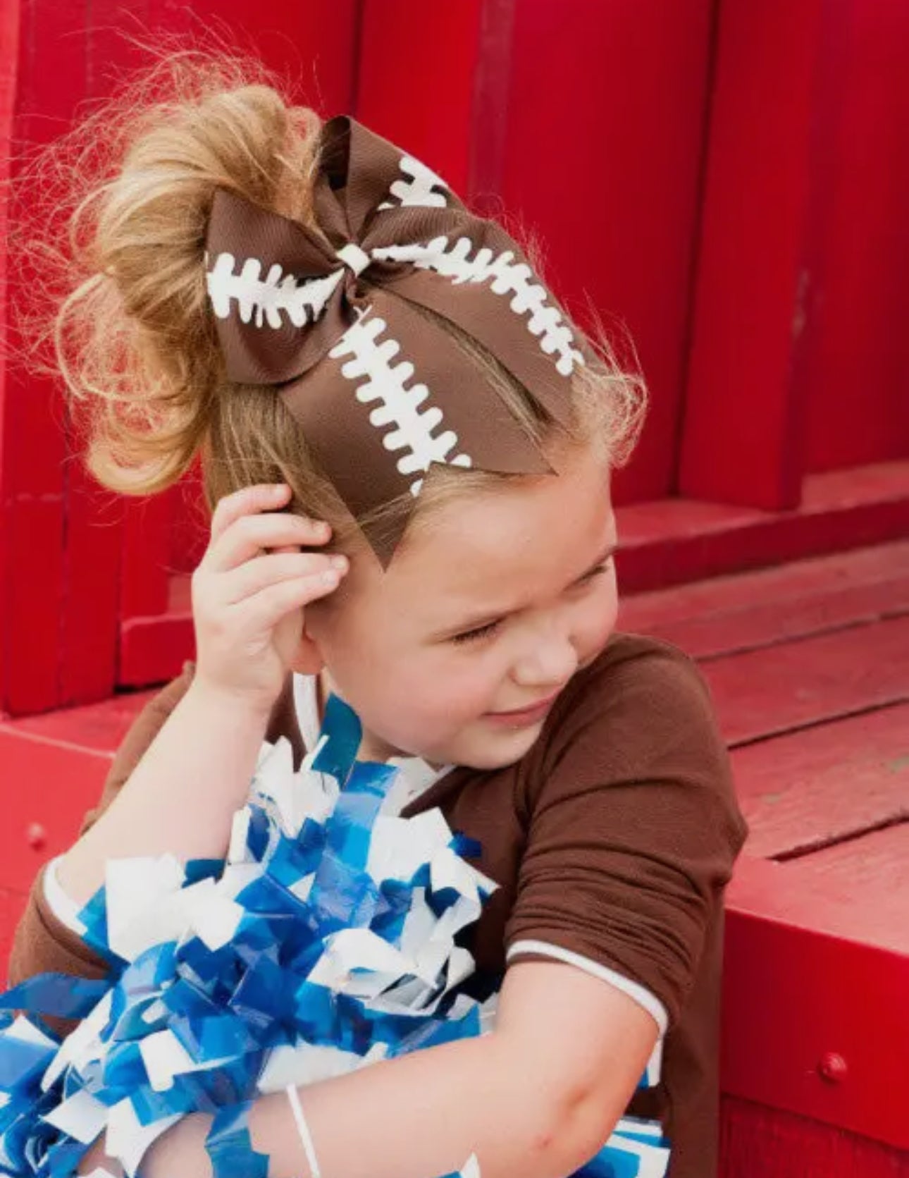 FOOTBALL CHEER BOW