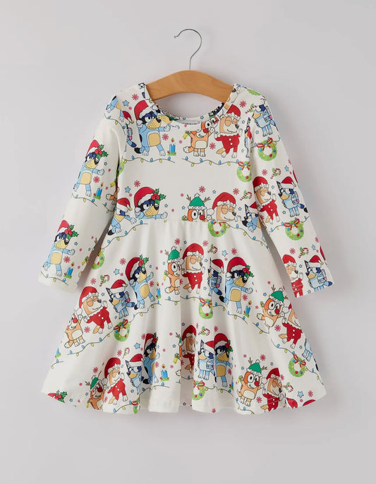 B luey White Christmas Dress