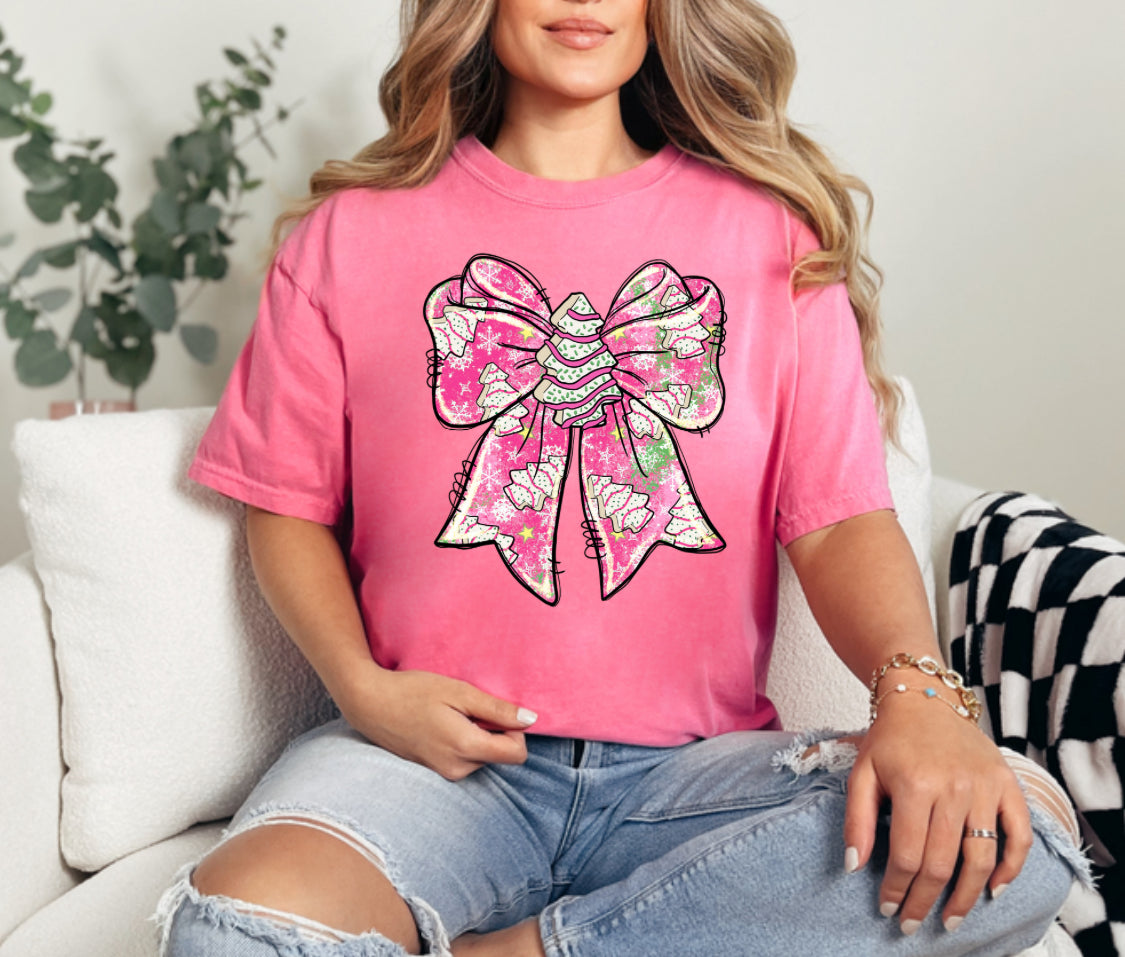 Tree Cake Bow Tee