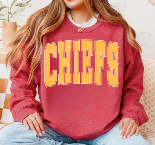 Heather Scarlet Chiefs Crew