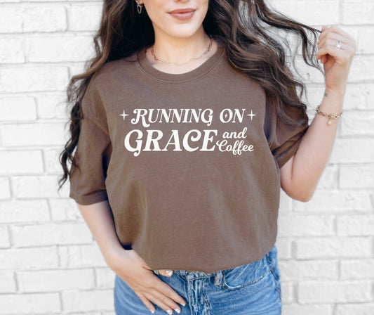 Running On Grace and Coffee Tee