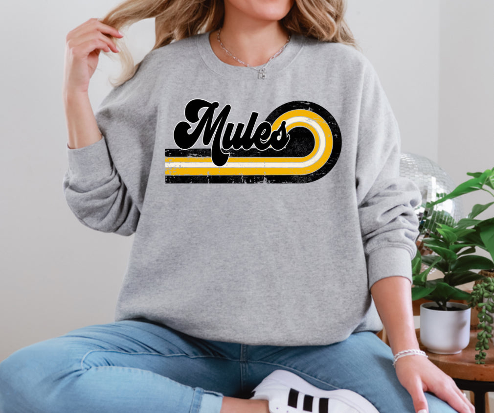 GREY MULES LINE SWEATSHIRT