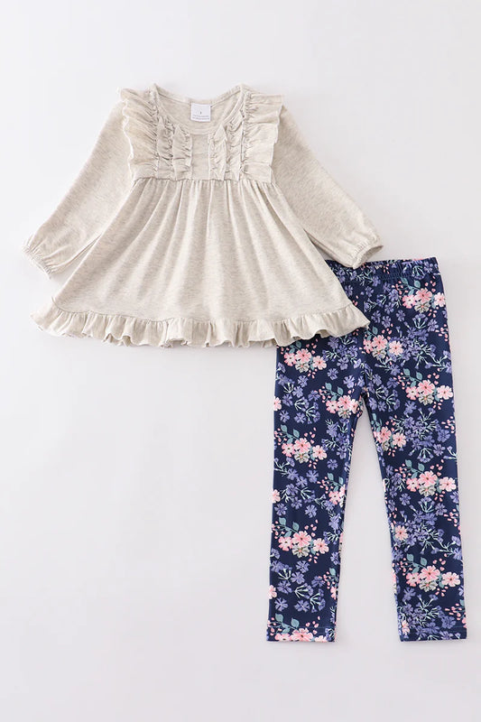 GREY FLORAL SET